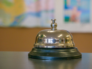 Service bell at an hotel table