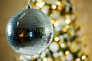 New Year's decor with beaty  design and lights