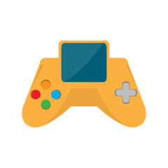 Isolated portable videogame console icon