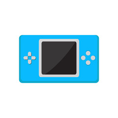 Isolated portable videogame console icon