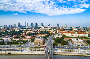 Panorama Warszawy znad Wisły