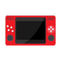 Fototapeta premium Isolated portable videogame console icon