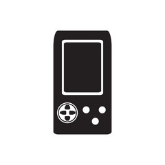 Isolated portable videogame console icon