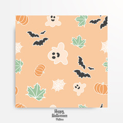 Halloween pattern background.