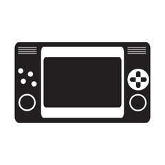 Isolated portable videogame console icon