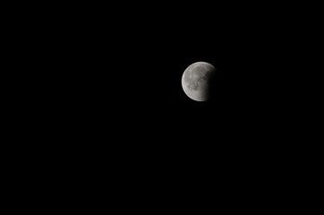 The Earth's Moon. 2018 lunar eclipse