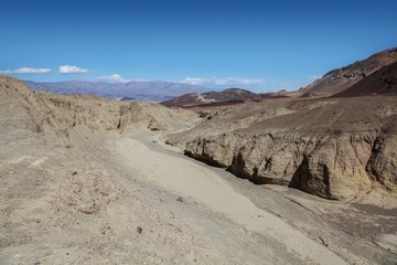 Dry riverbed near Artist’s Palette in Death Valley National Park