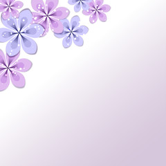 Fototapeta na wymiar vector background with Flower