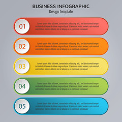 Vector colorful infographic template for your presentation.