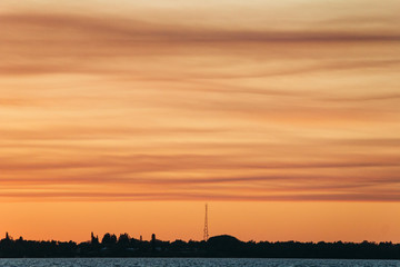 An Antenna and the Evening Sky