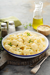 Cauliflower with cheese sauce