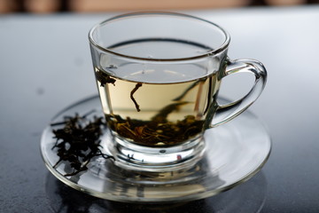 hot tea in the morning