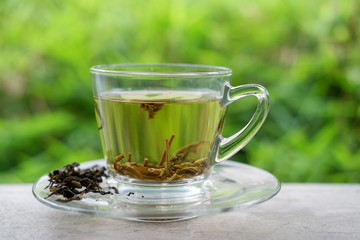 hot tea in the morning