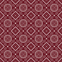 Seamless pattern with ethnic florals