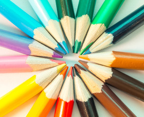 Fototapeta premium Colored Pencils isolated