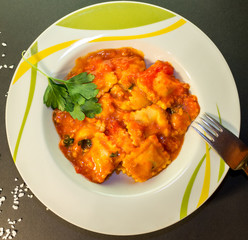 Italian Ravioli dish
