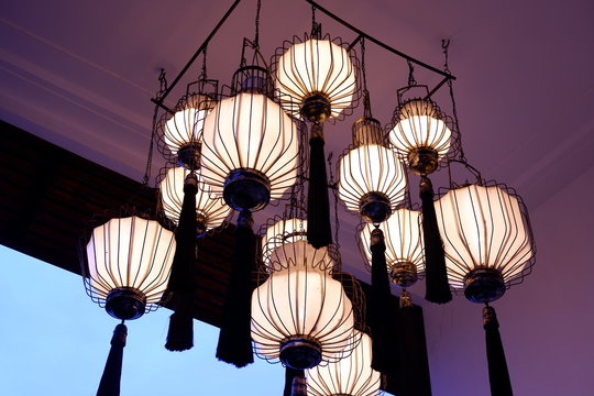 blurred hang lamp desing