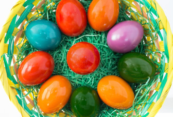 Fototapeta na wymiar Easter eggs isolated