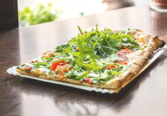 Fresh fast food pizza