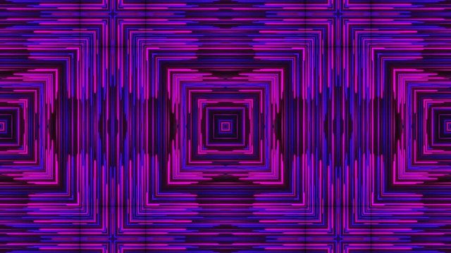 Beautiful abstract symmetry kaleidoscope with shiny neon lines, 3d rendering backdrop, computer generating background