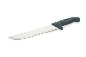 kitchen knife on white background.