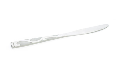 kitchen knife on white background.