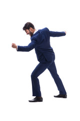 Young businessman isolated on whie background 