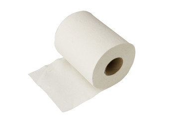 a roll of toilet paper