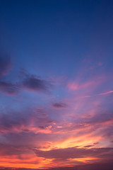 Sunset Paradise Burning Skies Idyllic Wallpaper.