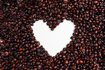 Heart shape Coffee Beans