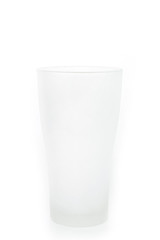 Empty glass isolated on a white background.