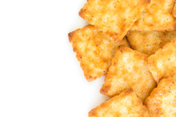 craker on white background.