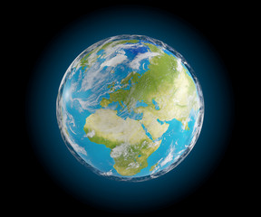 Fototapeta premium world planet earth 3d-illustration. elements of this image furnished by NASA