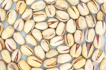 heap pistachios full texture background.