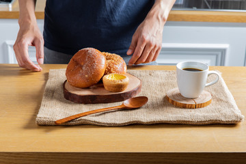 Various breads and a cup of coffee are popular combination of breakfast or brunch to modern people. One of Important habits for a healthy lifestyle is that no matter how busy you are, don't skip meals