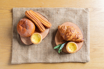 Various breads and a cup of coffee are popular combination of breakfast or brunch to modern people. One of Important habits for a healthy lifestyle is that no matter how busy you are, don't skip meals