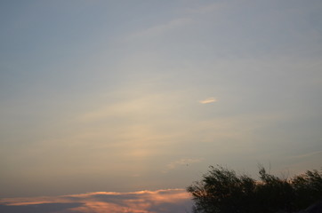 Monahan's Sandhills State Park, TX.
Sunset at the Park, Clouds and trees