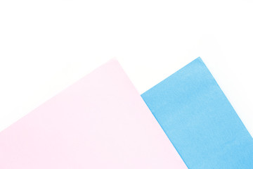 paper color pink, blue rose quartz and serenity abstract background