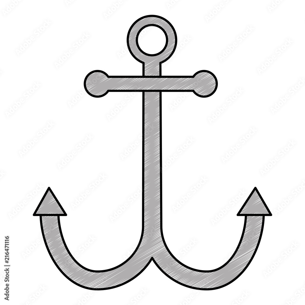 Canvas Prints anchor metal isolated icon