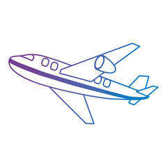 Fototapeta na wymiar airplane flying isolated icon