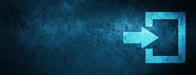 Login icon special blue banner background