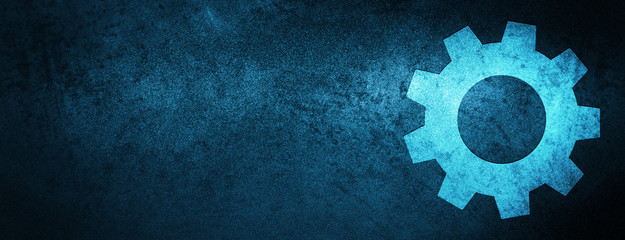 Process icon special blue banner background