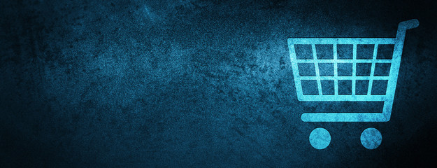 Ecommerce icon special blue banner background