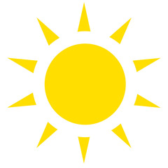 Sun illustration icon