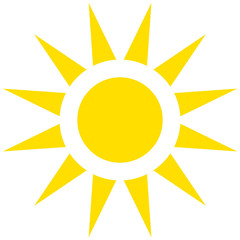 Sun illustration icon
