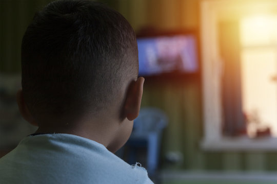 Boy Watching Tv