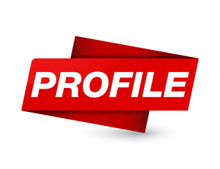 Profile premium red tag sign