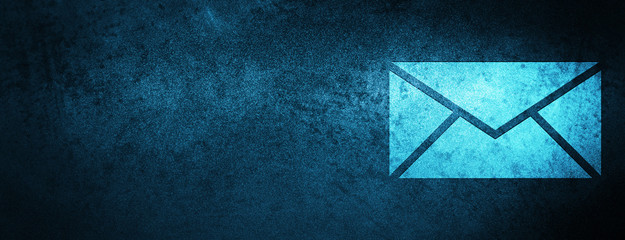 Email icon special blue banner background