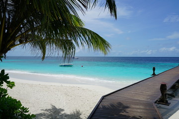 Fototapeta na wymiar Beautiful view in the Maldives