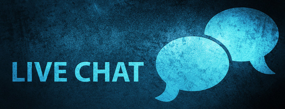 Live Chat Special Blue Banner Background